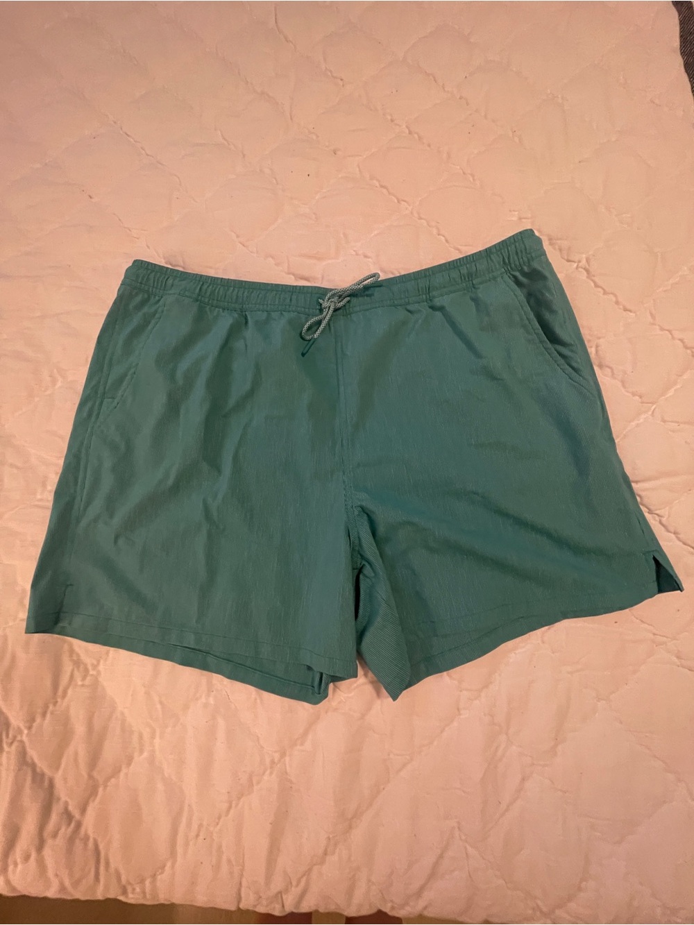 Athleta Marin 5" Board Shorts | Teal & White  | XL